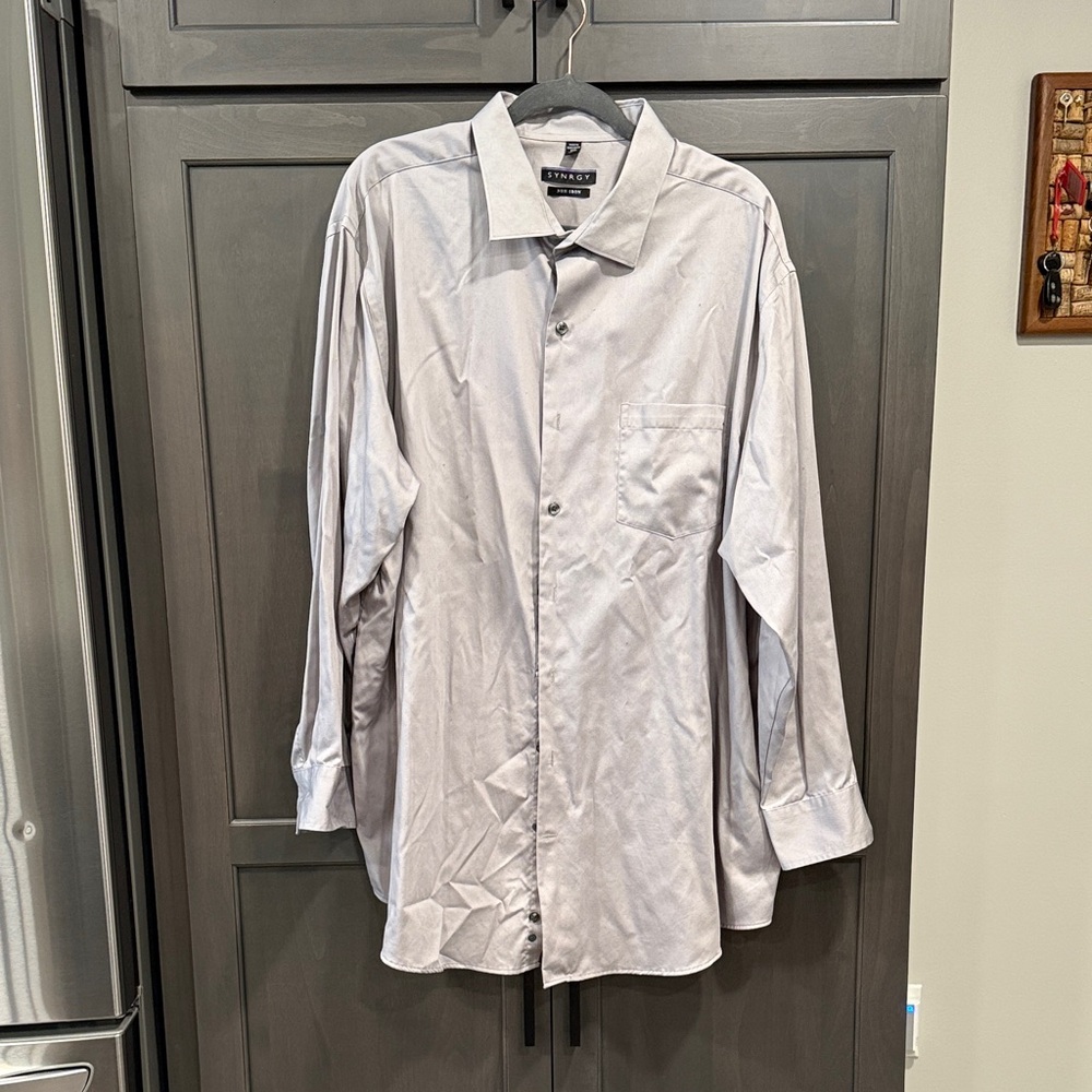 Men's Classic Gray Dress Shirt